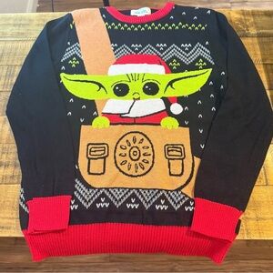 Juniors Holiday Sweater Yoda Size Small NEW